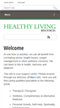 Mobile Screenshot of healthylivingresources.com